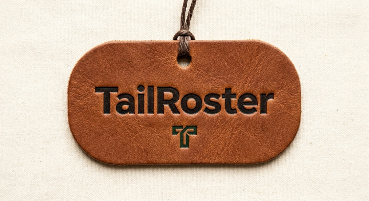 Leather hangtag