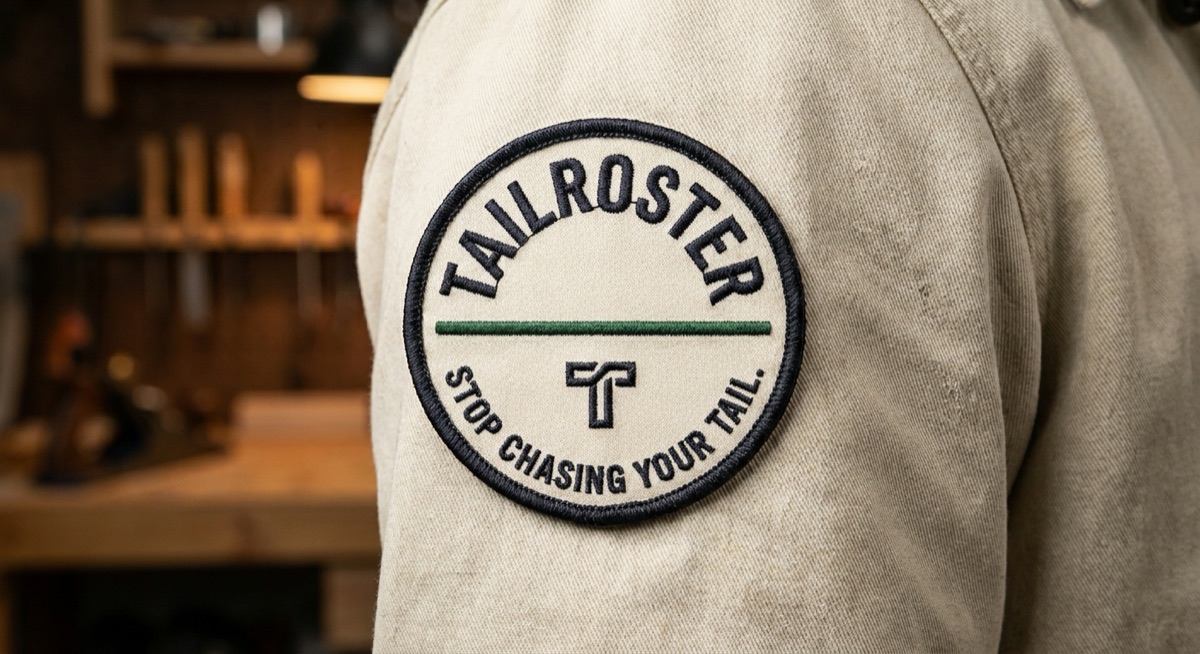Arc emblem with tagline
