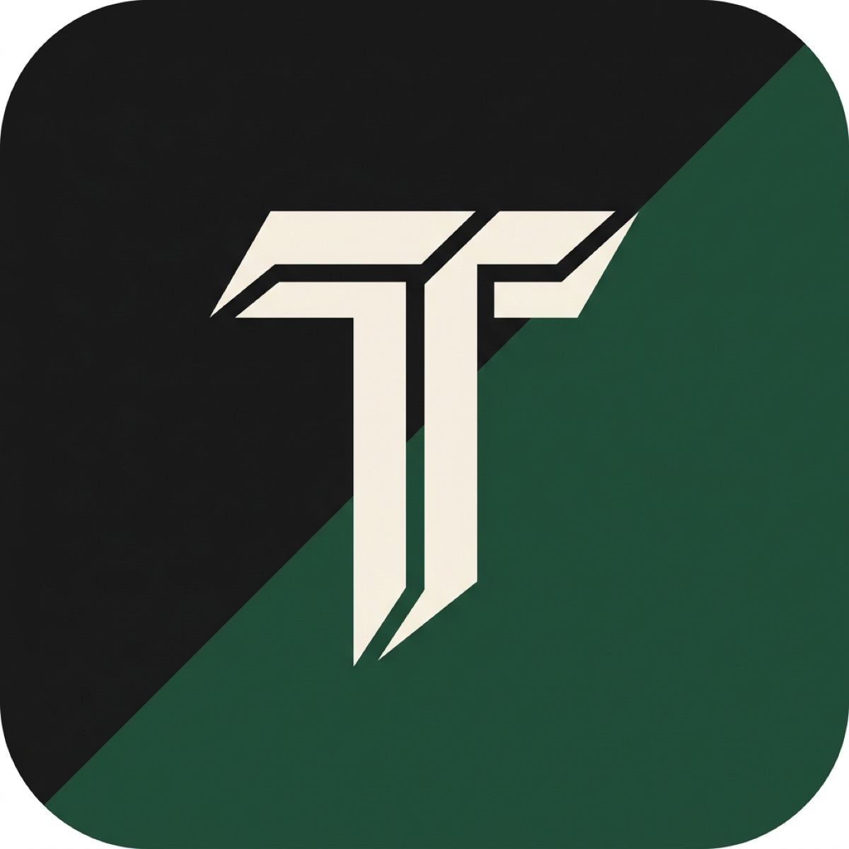 App icon: diagonal split