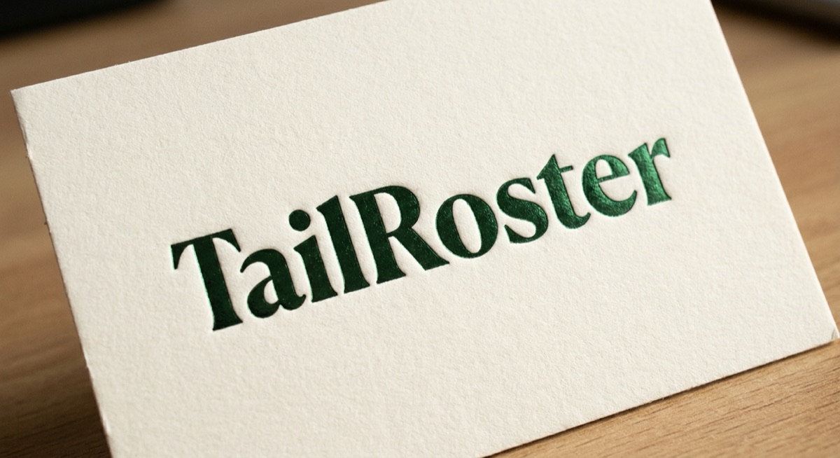 Foil-stamp luxury wordmark
